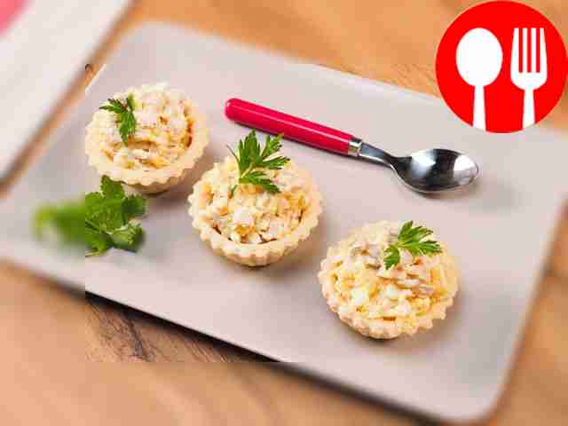 Тарталетки с курицей