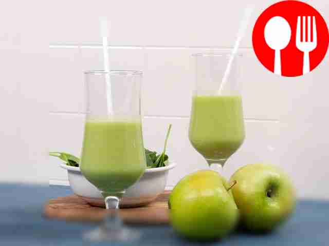 Смузи со шпинатом и ананасом