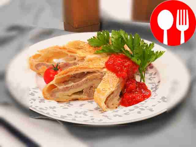 Штрудель с мясом