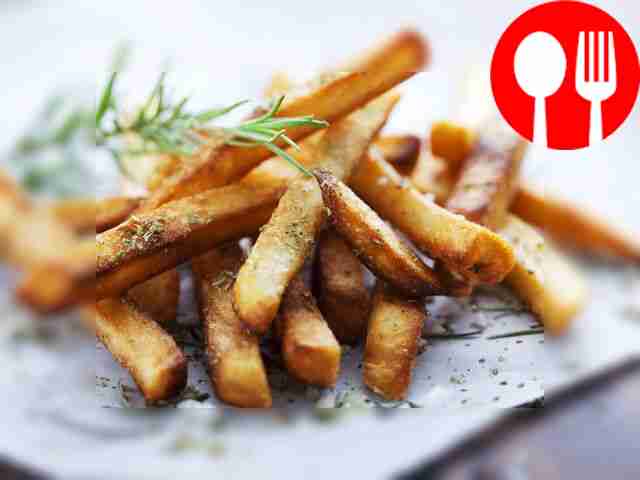 Картофель фри в духовке без масла