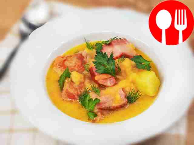 Гороховый суп с ребрышками