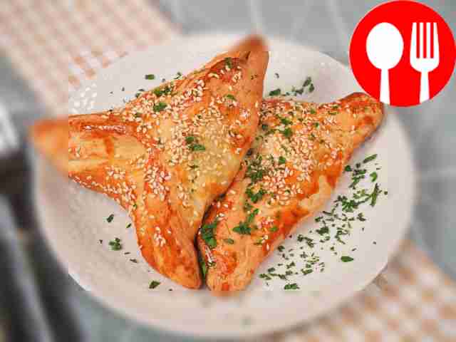 Самса из дрожжевого теста