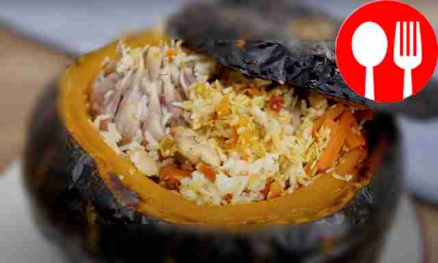 Ароматный плов в тыкве