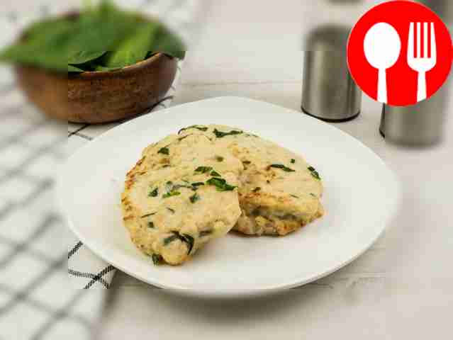 Котлетки из индейки со шпинатом