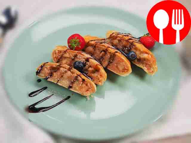 Штрудель из слоеного бездрожжевого теста