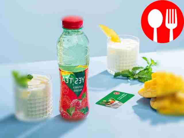 Манговый ласси с зеленым чаем