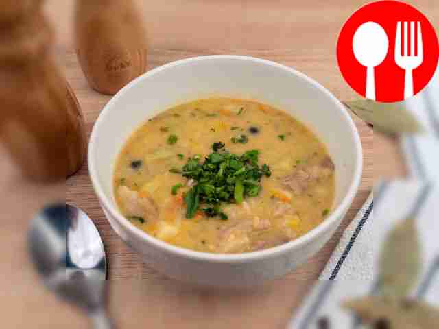 Гороховый суп с рулькой