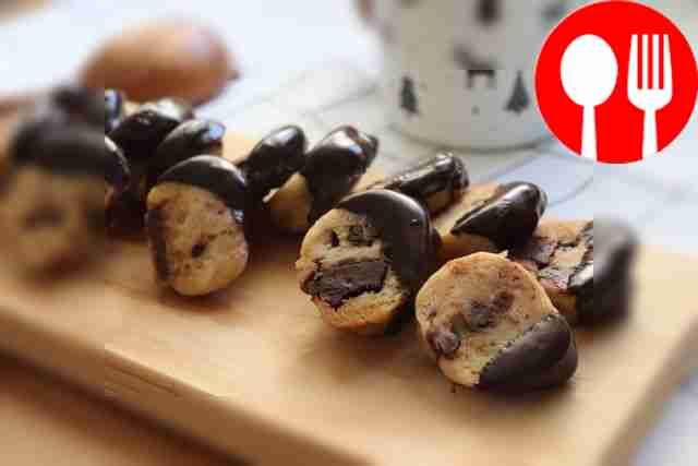 Песочное печенье с шоколадом