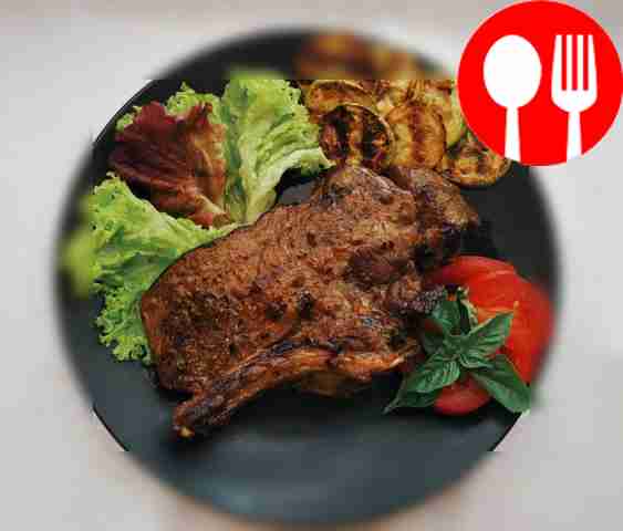 Прожаренный стейк с соевым соусом