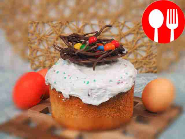 Гнездо из шоколада на кулич