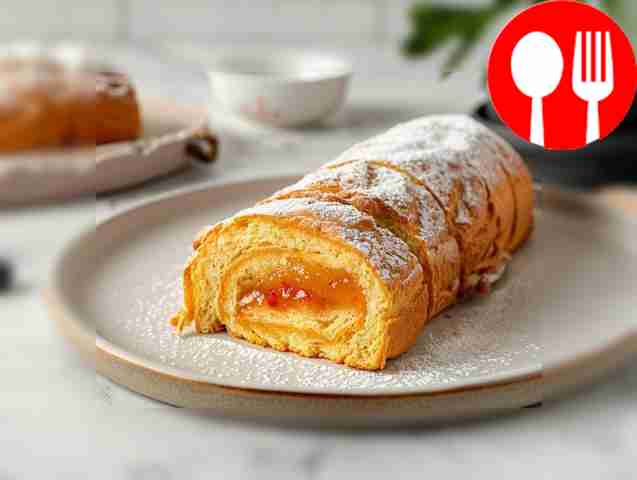 Бисквитный рулет на сметане