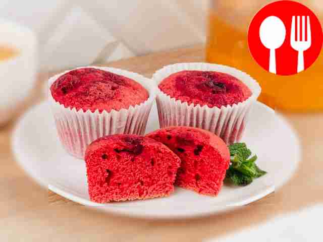 Кексы с вишней