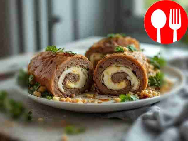 Нежный рулет из куриной печени с сыром