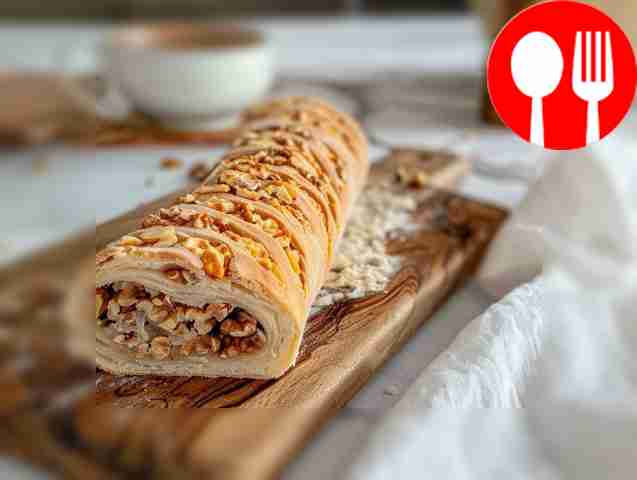 Аппетитный ореховый рулет