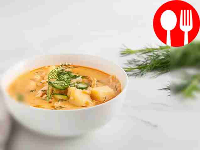 Легкий молочный суп с картофелем