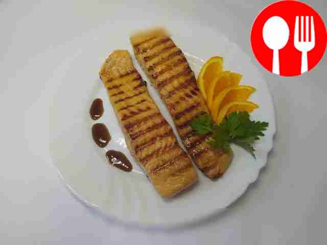 Оригинальный стейк из форели