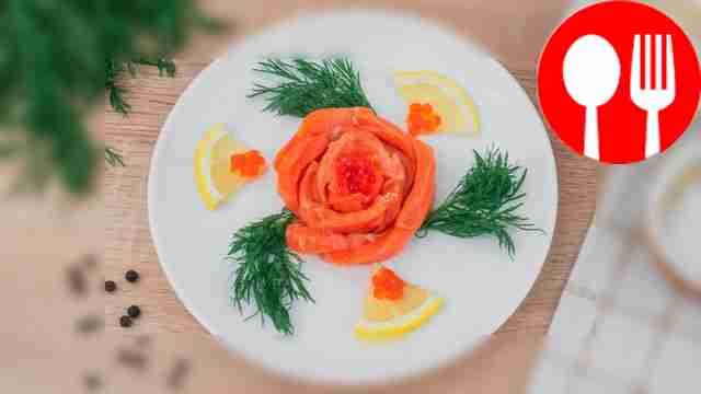 Малосольная семга с апельсином