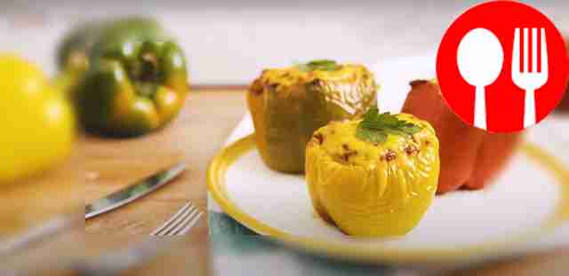 Фаршированные запеченные перцы