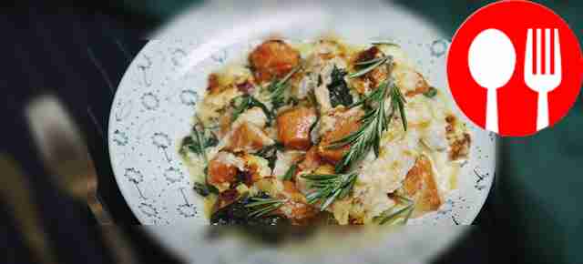 Тыквенная запеканка с курицей