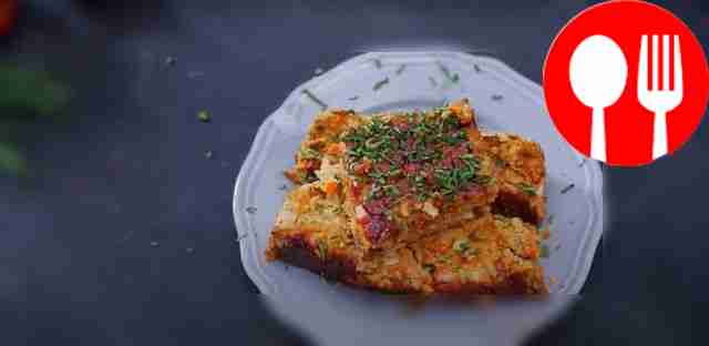 Постный пирог из нута с соевой глазурью