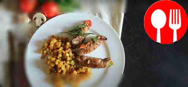 Мясные рулетики с овощами