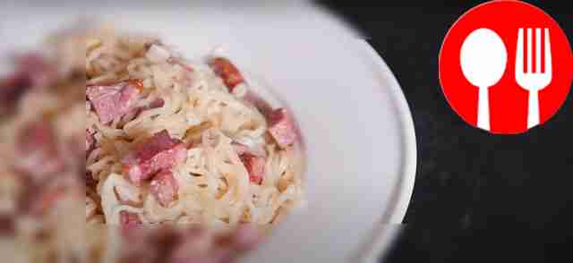 Лапша а-ля карбонара