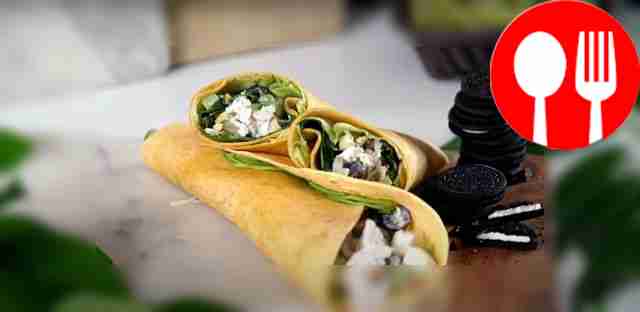 Роллы с куриным салатом