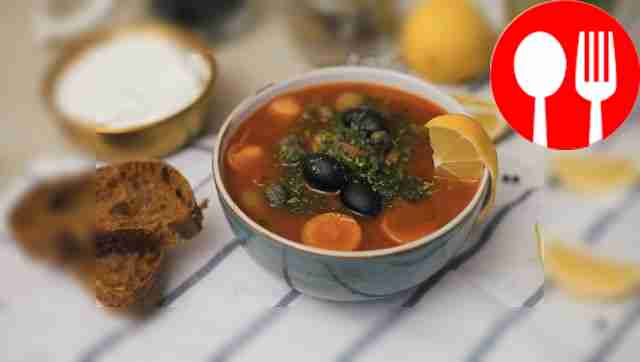 Мясная солянка с сосисками