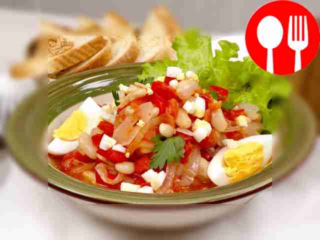 Лечо с фасолью