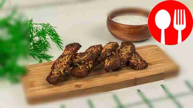 Гренки из бородинского хлеба