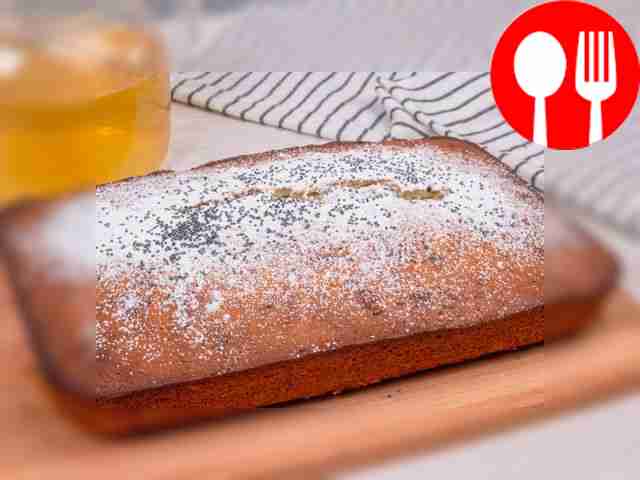 Лимонный кекс с маком