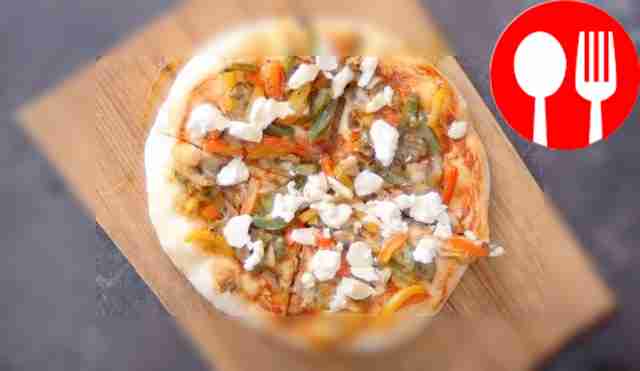 Пицца с грибами и сладким перцем