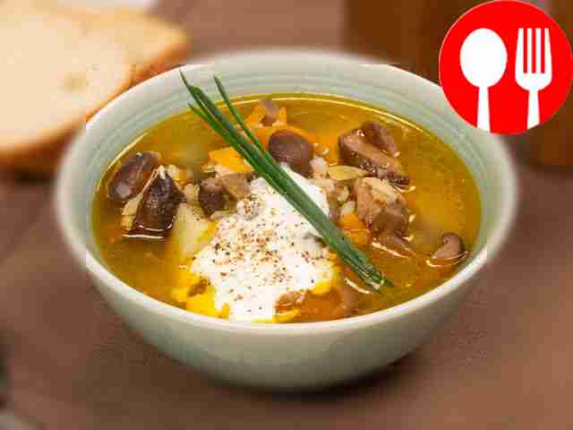 Суп из соленых груздей