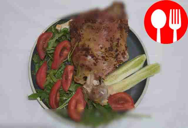 Баранья ножка с горчицей в рукаве