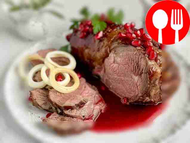 Баранья нога в гранатовом соке