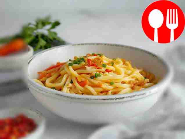 Восточная лапша с кальмаром