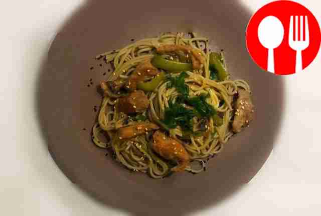 Сытный вок с индейкой