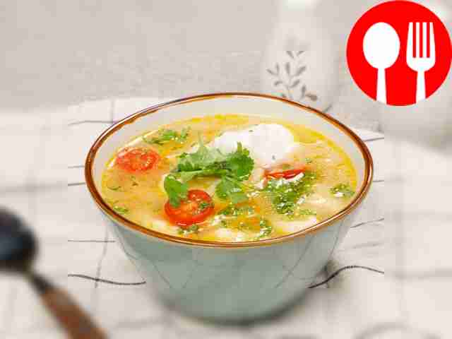 Клецки для супа из муки со сливками