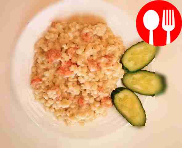 Сытный птитим с креветками