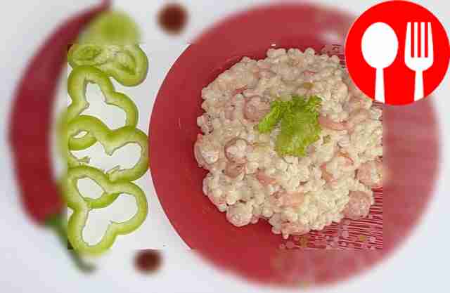 Полезный птитим с креветками