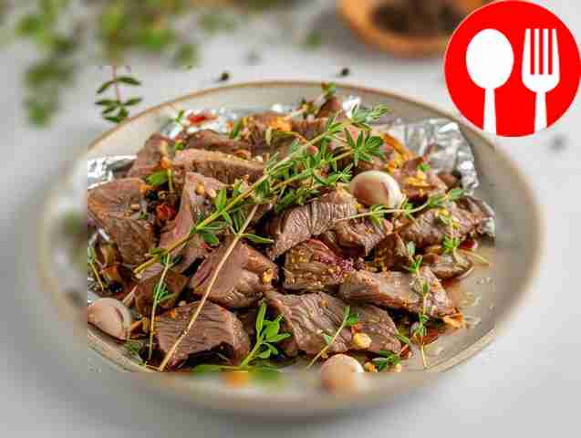 Запеченная оленина в фольге