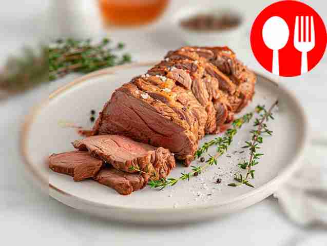 Пикантная говяжья вырезка на углях