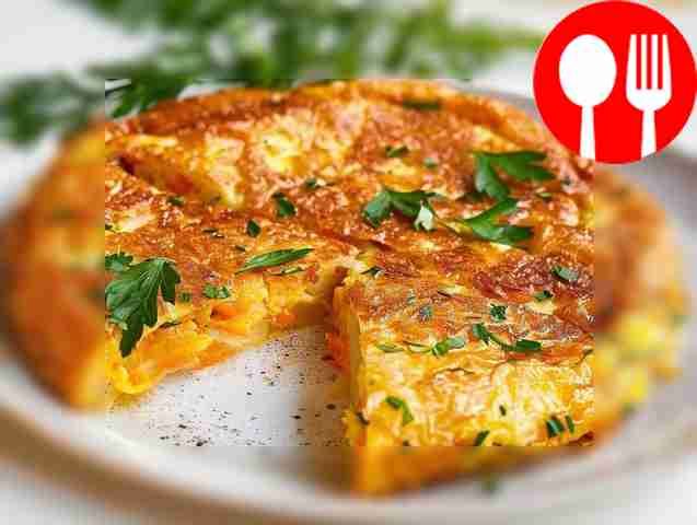 Легкая тортилья с морковью