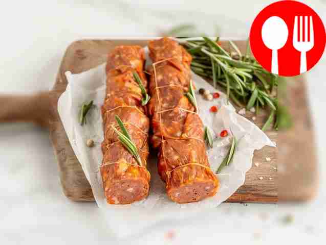 Домашняя колбаска из оленины