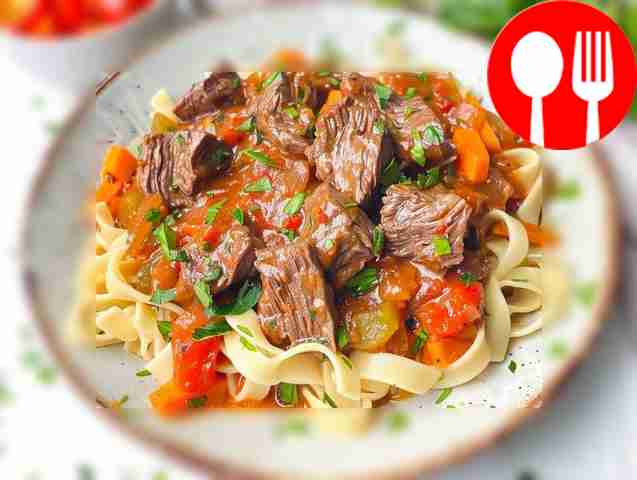 Вкусная лапша с говядиной по-домашнему