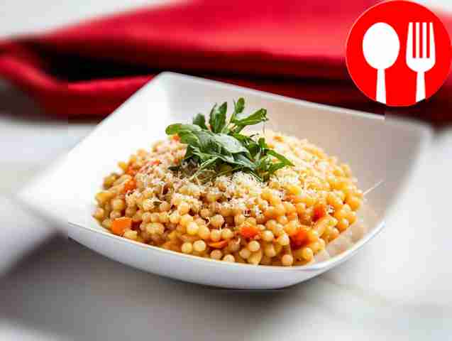 Вегетарианский птитим с кольраби