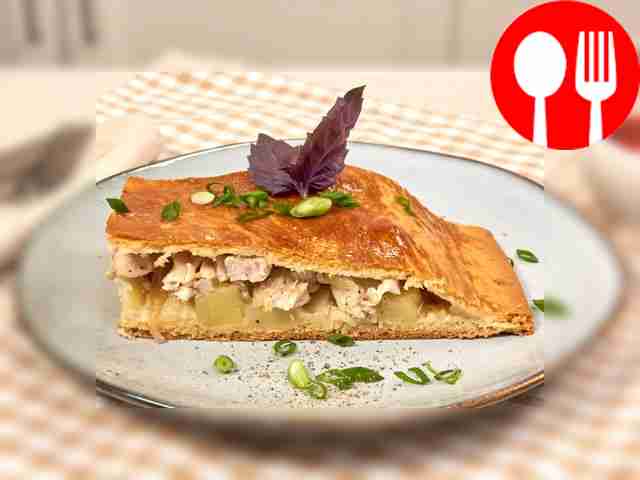 Пирог курник с картошкой