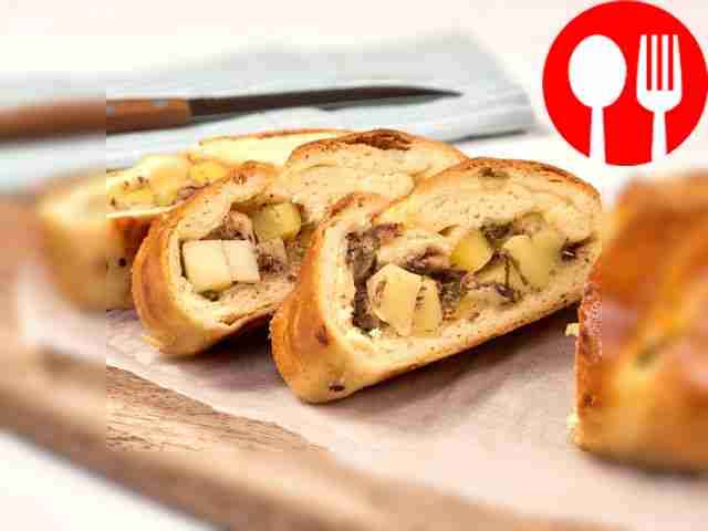 Рыбный пирог с картошкой на кефире