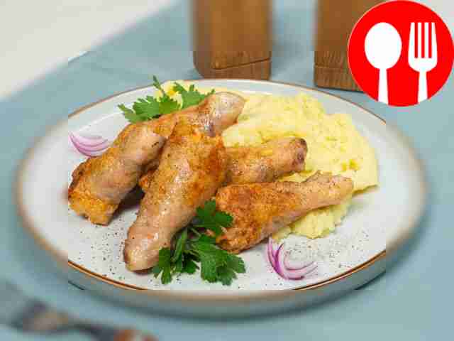 Фаршированные голени курицы