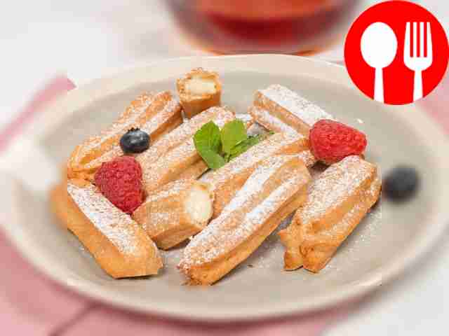 Домашние эклеры из цельнозерновой муки